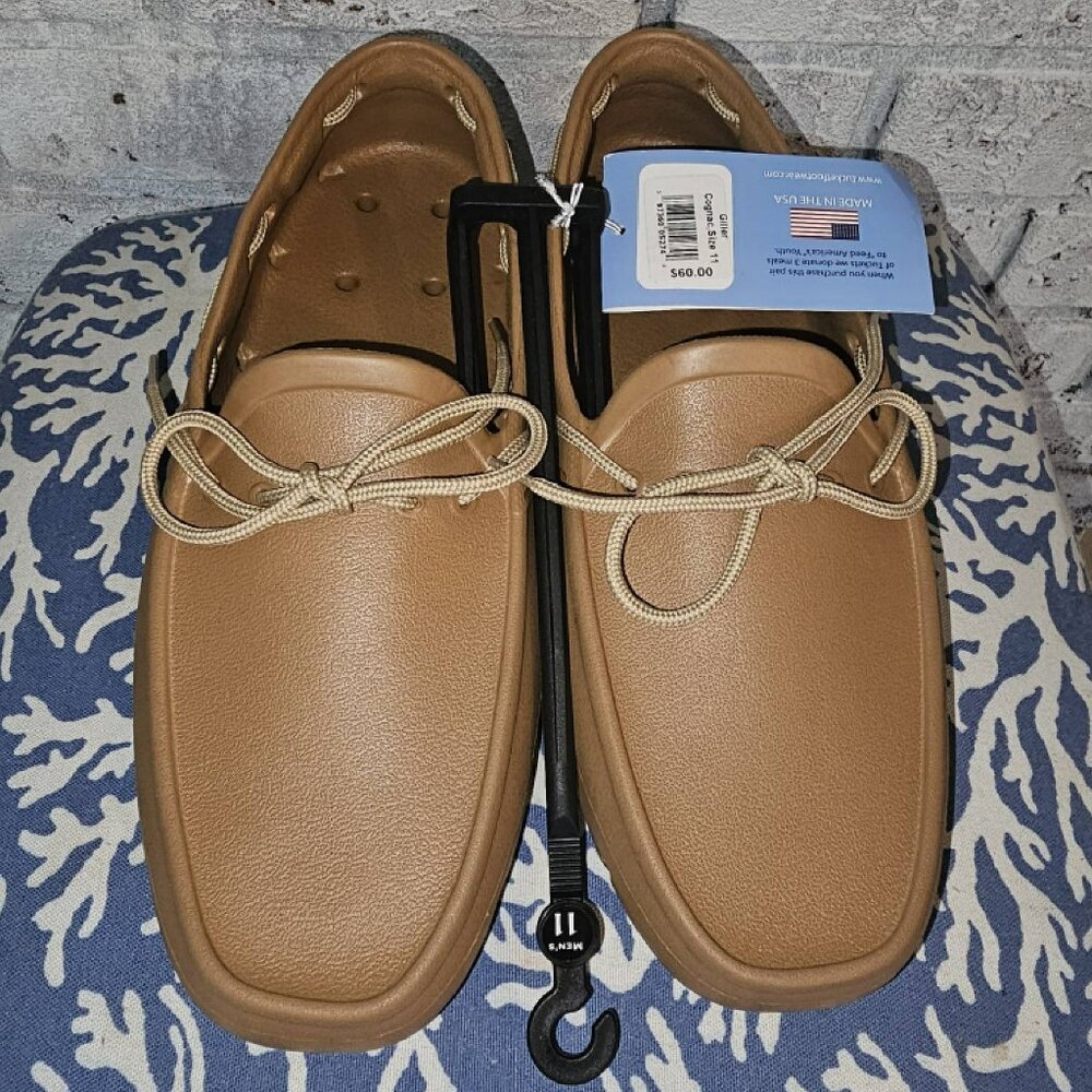 Tucket Cognac & Vanilla Deck Shoe | Waterproof Boat Shoe | New W/T | Men’s 11